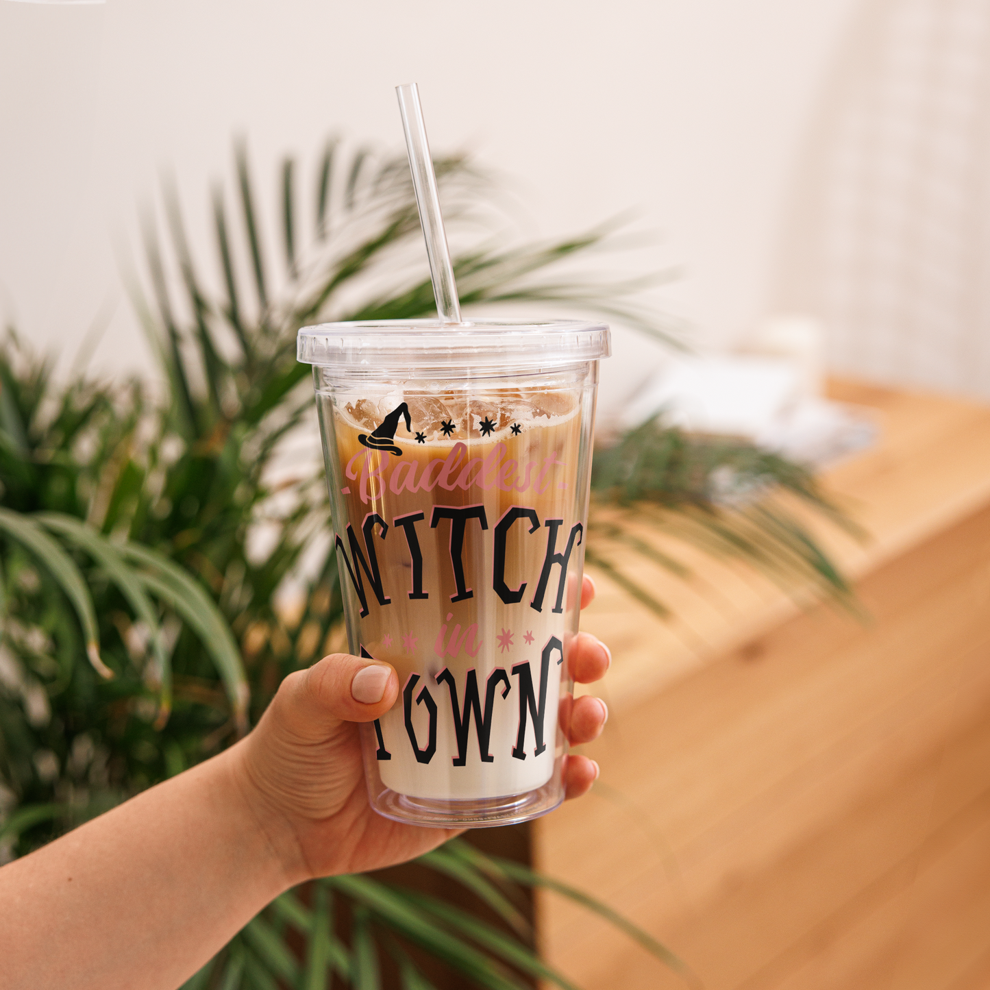 Baddest witch in town - Reusable Tumbler
