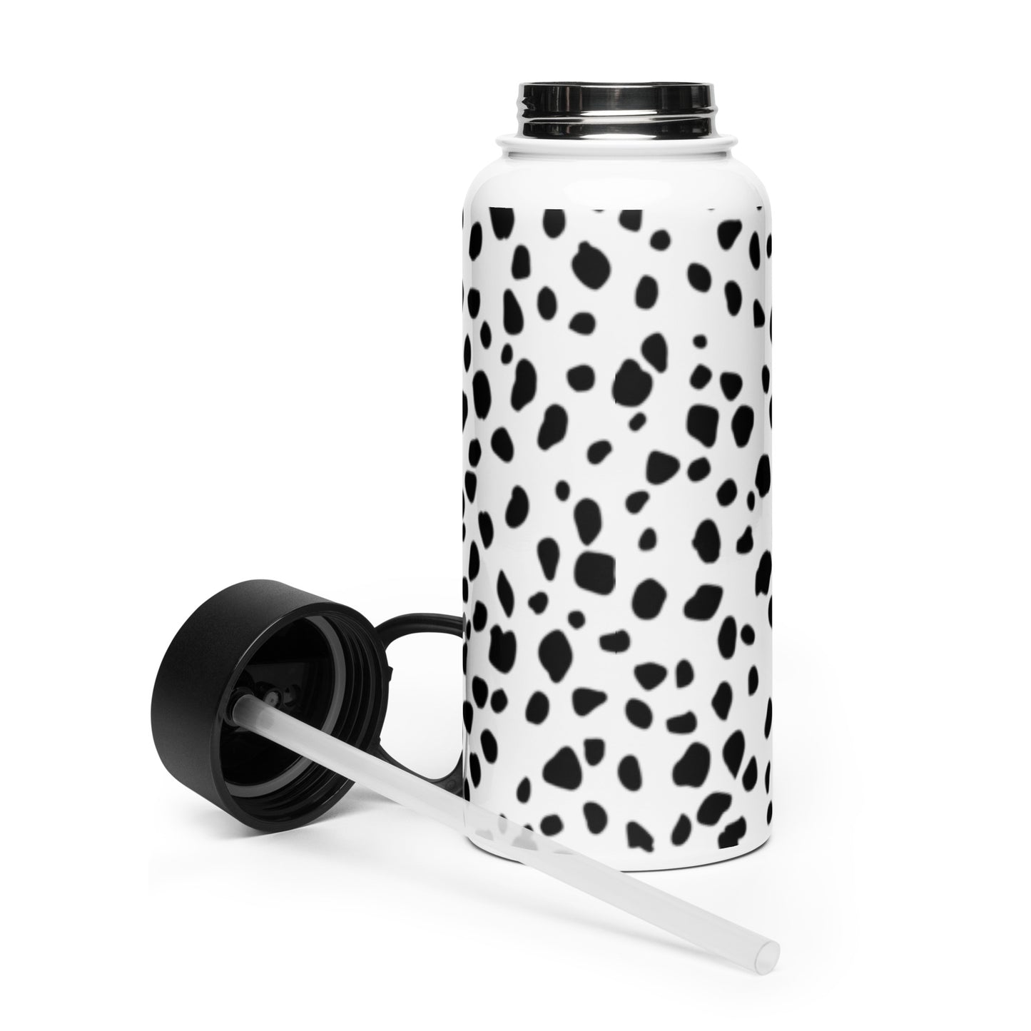 Dalmatian  - Special Edition Stainless Steel Water Bottle with Straw Lid