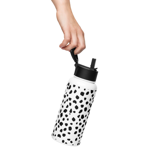Dalmatian  - Special Edition Stainless Steel Water Bottle with Straw Lid